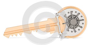 Key safe box, security and protect concept, 3D rendering