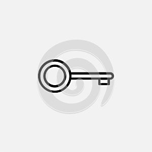 Key, security, password line icon design concept