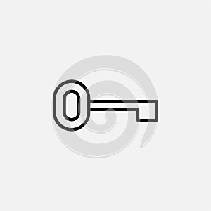 Key, security, password line icon design concept