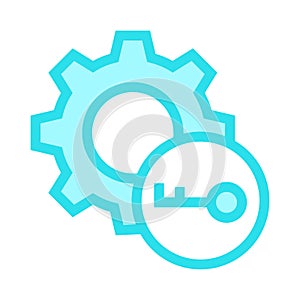 Key Setting color line icon