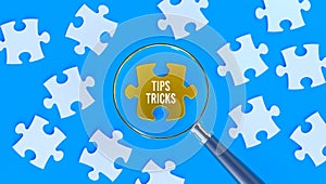 tips tricks concept and 3d render.