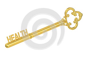 Key to Health concept, 3D rendering