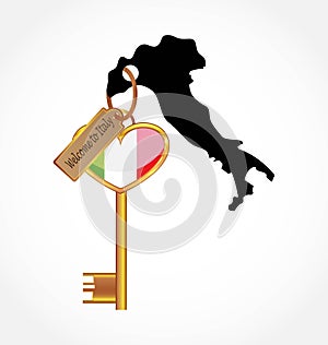 Key to italy