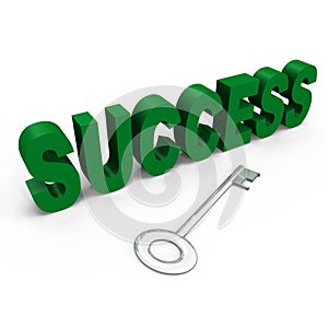 The key to success - a 3d image