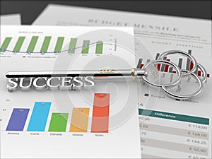 Key to Success - Financial Report Black
