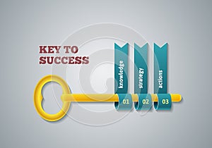 Key to success illustration