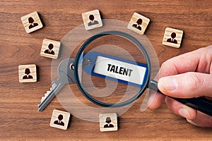 Key to unlock talent of employees - motivation concept