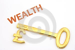 Key to wealth - pounds