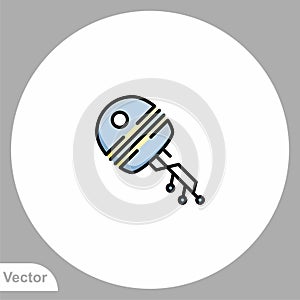 Key vector icon sign symbol