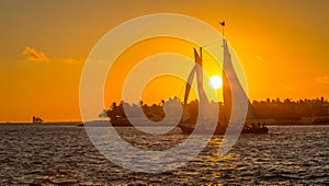 Key West Sailing at Sunset