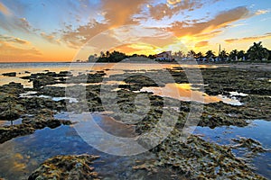 Key West Sunset - Florida Keys - Reflections in Tide Pools