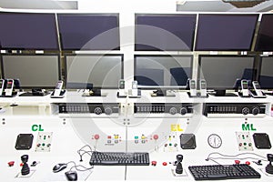 Keyboad and mouse on console control computer room