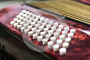 Keyboard of accordian