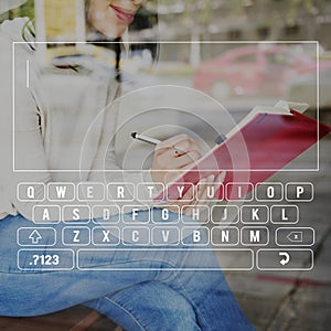 Keyboard Alphabet Computer Electronic Letter Concept