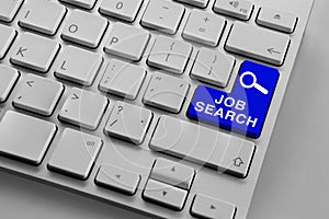Keyboard with blue job search button