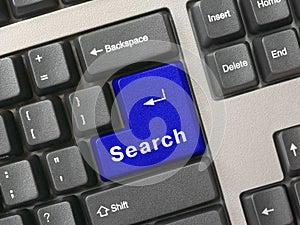 Keyboard - blue key Search