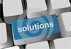 Keyboard - blue key Solutions