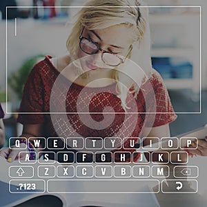 Keyboard Button Digital Keypad Alphabet Letter Concept