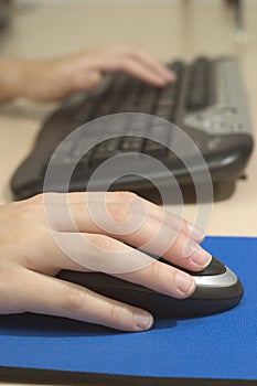 Keyboard of a computer photo