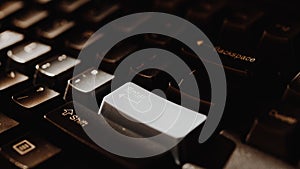 Keyboard for computer server or desktop computer