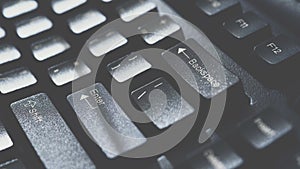 Keyboard for computer server or desktop computer