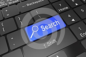 Keyboard enter button with search