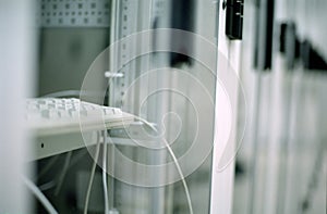 Keyboard in equipment hall