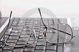 Keyboard and glasses