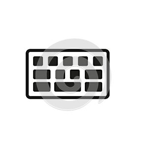 Keyboard icon vector design templates simple and modern