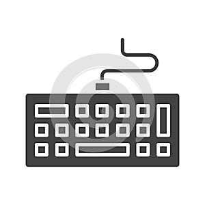 Keyboard icon vector image.
