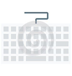 Keyboard Isolated Vector icon that can be easily edit or modified