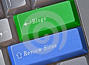 Key for blogs and review sites photo