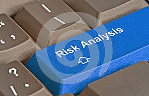 Key for risk analysis photo