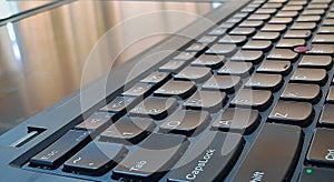 Keyboard of laptop photo