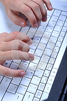 Keyboard laptop typing