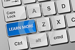 Keyboard with learn more button