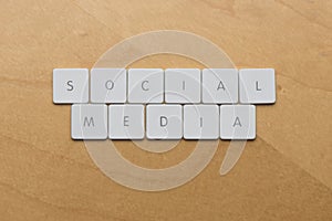 Keyboard Letters-Social Media