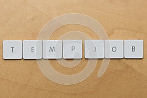 Keyboard Letters-Temp Job