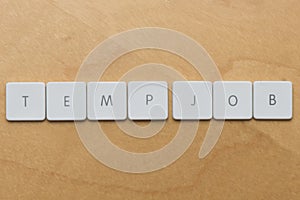 Keyboard Letters-Temp Job photo