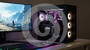 Of the keyboard and mouse both featuring RGB lighting as well. The