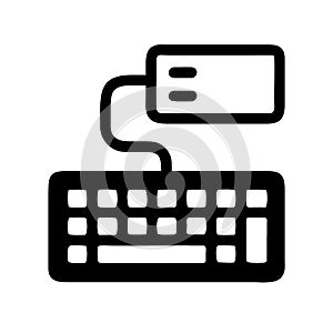 Keyboard and mouse icon