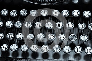 Keyboard of Old Typewriter