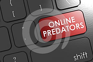Keyboard with online predators word
