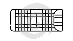 Keyboard Outline Icon, Typing Digital Input, vector design Generative AI