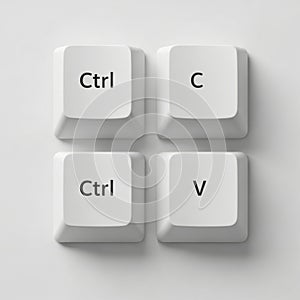 Keyboard shortcuts for copying and pasting using ctrl keys
