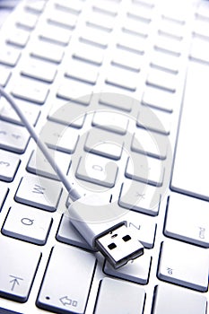 Keyboard with usb jack