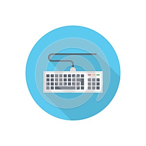 Keyboard vector flat colour icon