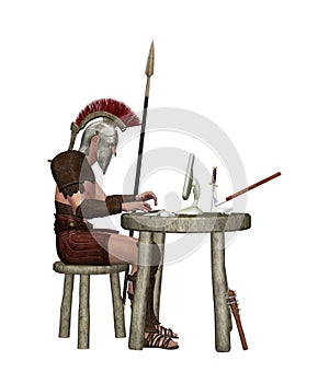 Keyboard Warrior Using Computer Illustration