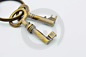 Keychain with old keys photo