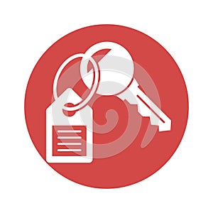 Keychain  Vector Icon which can easily modify or edit